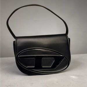 Black Unisex Bag with Signature Diesel Oval Logo